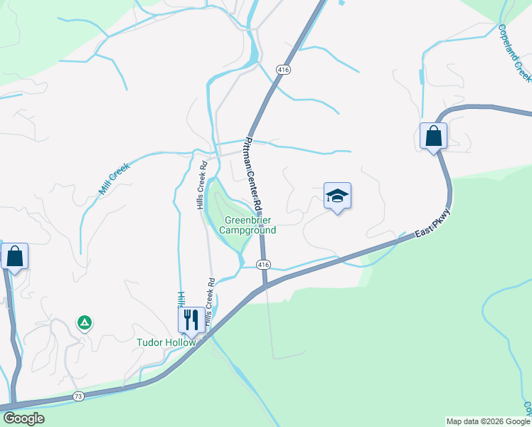 map of restaurants, bars, coffee shops, grocery stores, and more near 5349 Pittman Center Road in Sevierville