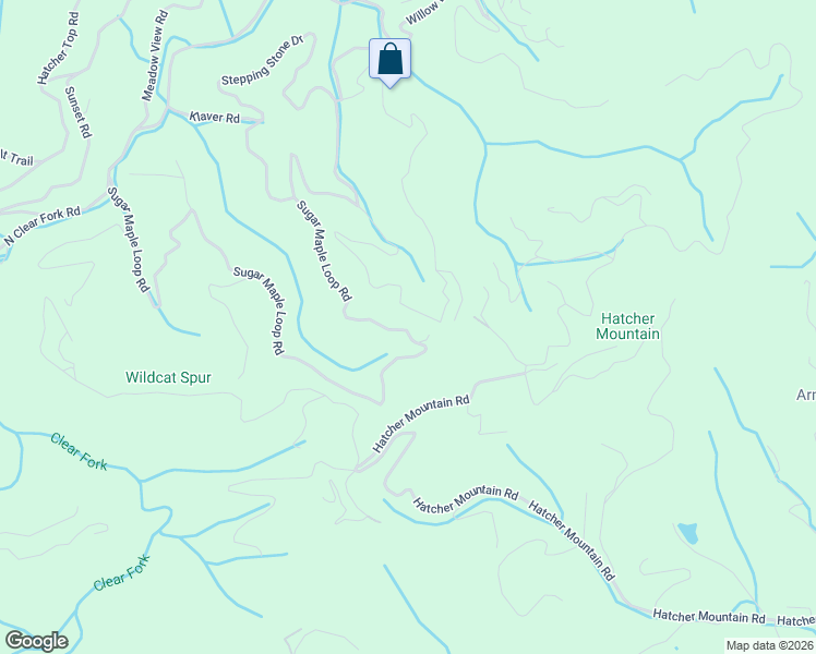 map of restaurants, bars, coffee shops, grocery stores, and more near 3361 Sugar Maple Loop Road in Sevierville