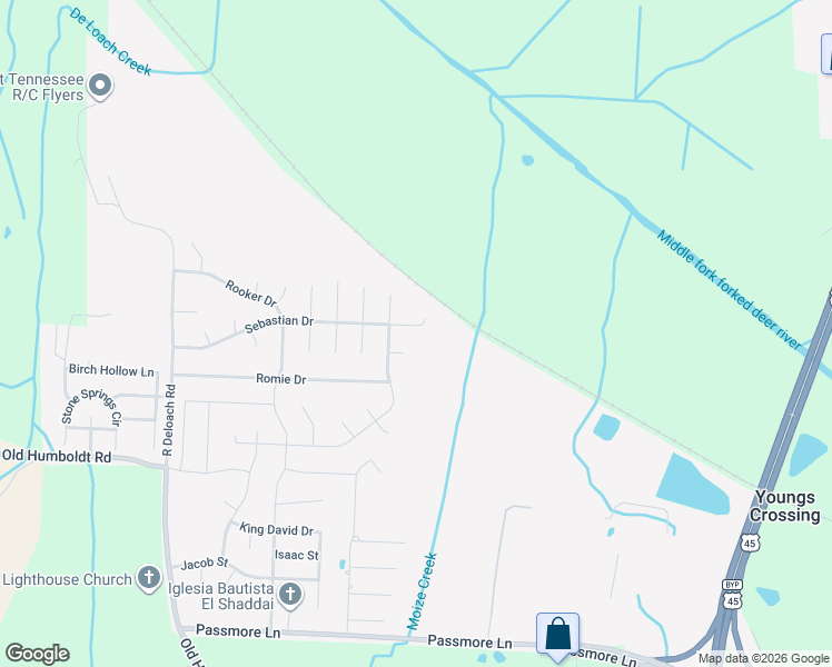 map of restaurants, bars, coffee shops, grocery stores, and more near 278 Sebastian Dr in Jackson