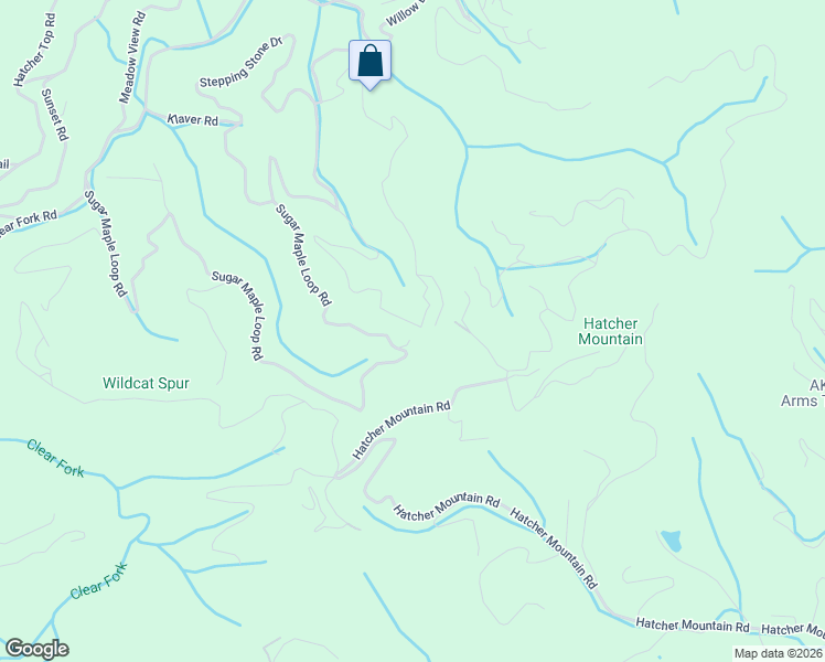 map of restaurants, bars, coffee shops, grocery stores, and more near 3182 Emerald Springs Loop in Pigeon Forge