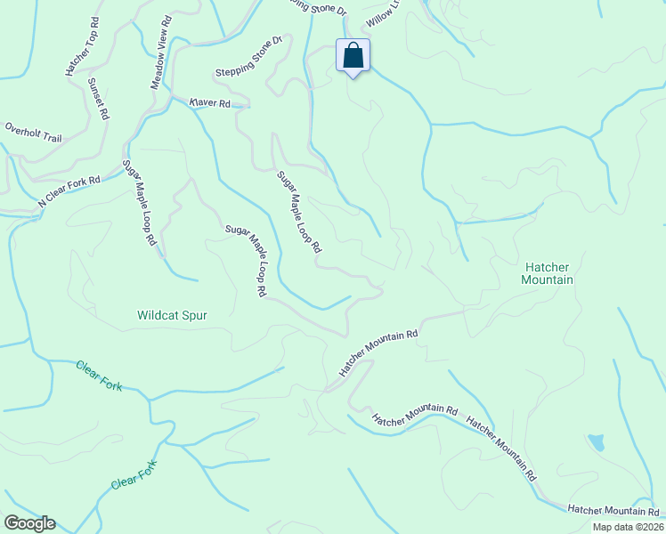 map of restaurants, bars, coffee shops, grocery stores, and more near 3417 Sugar Maple Loop Road in Sevierville