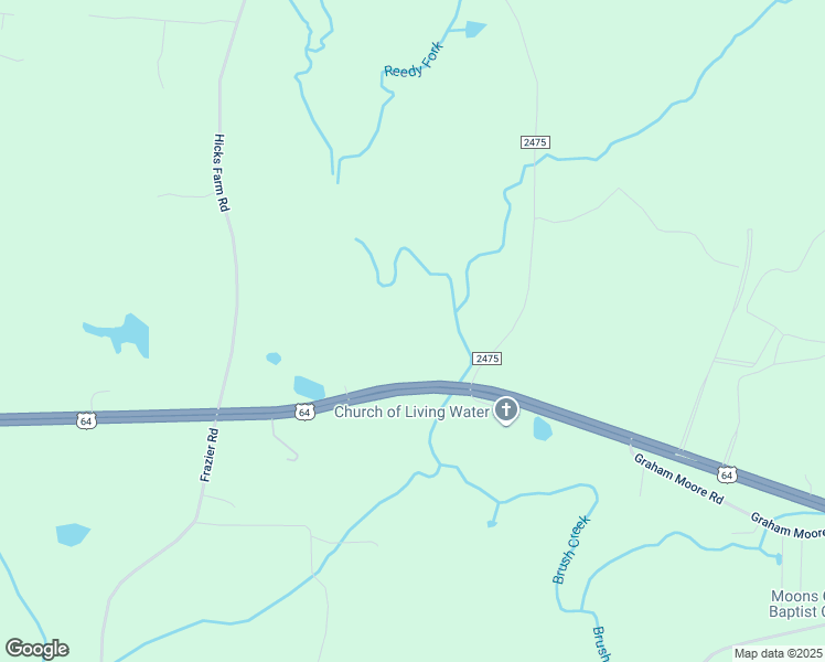map of restaurants, bars, coffee shops, grocery stores, and more near 10435 U.S. 64 in Staley