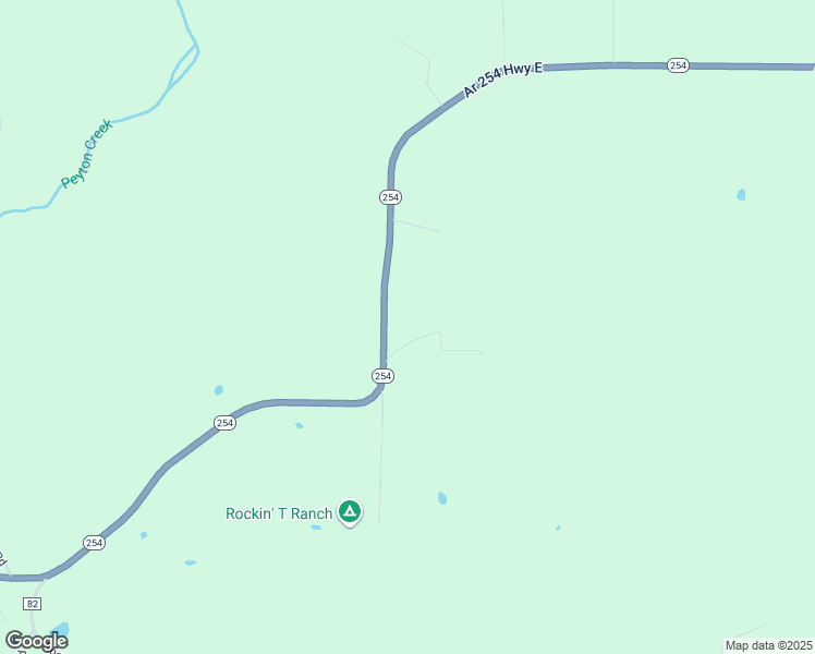 map of restaurants, bars, coffee shops, grocery stores, and more near 10593 Ar 254 Highway East in Dennard