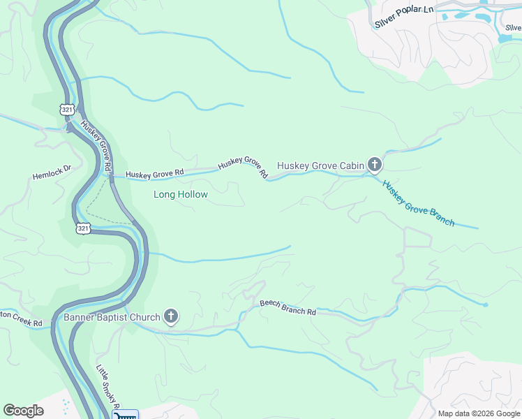 map of restaurants, bars, coffee shops, grocery stores, and more near 412 Long Hollow Road in Pigeon Forge