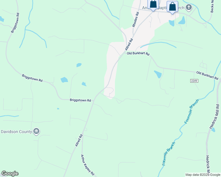 map of restaurants, bars, coffee shops, grocery stores, and more near 1330 Allred Road in Lexington