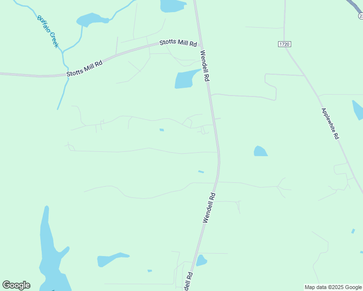 map of restaurants, bars, coffee shops, grocery stores, and more near 120 Deer Tracks Drive in Wendell