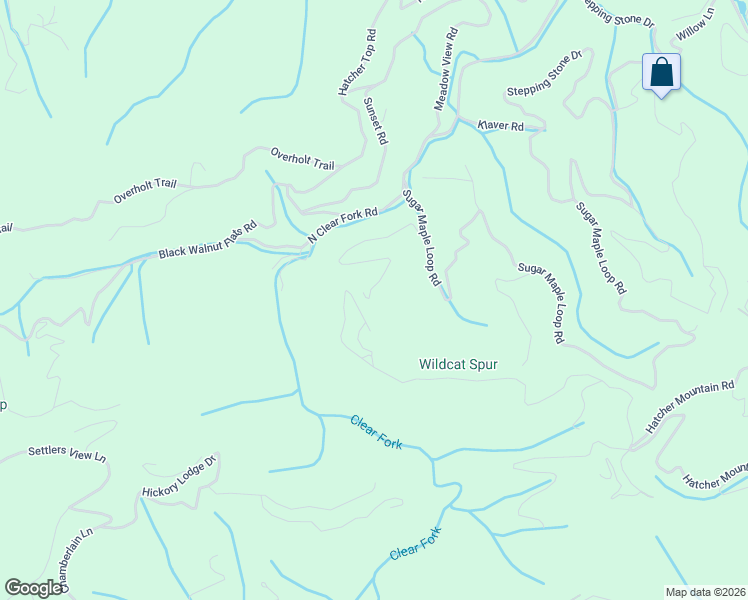 map of restaurants, bars, coffee shops, grocery stores, and more near 2558 Wildcat Ridge Road in Sevierville