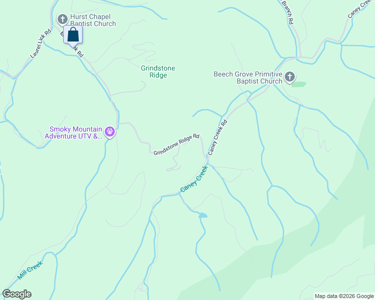 map of restaurants, bars, coffee shops, grocery stores, and more near 4442 Grindstone Ridge Road in Pigeon Forge