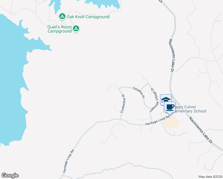 map of restaurants, bars, coffee shops, grocery stores, and more near 3260 Timberline Drive in Paso Robles