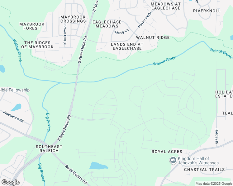 map of restaurants, bars, coffee shops, grocery stores, and more near 2055 Caen Street in Raleigh