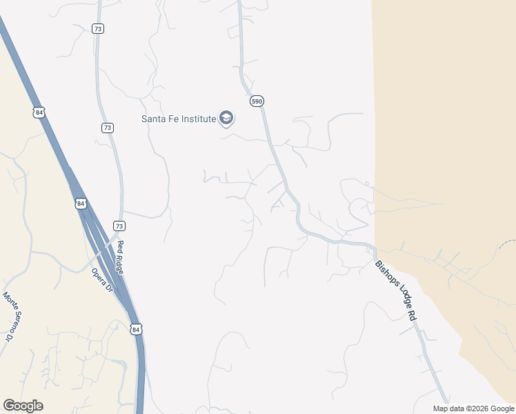 map of restaurants, bars, coffee shops, grocery stores, and more near 1434 Bishops Lodge Road in Santa Fe