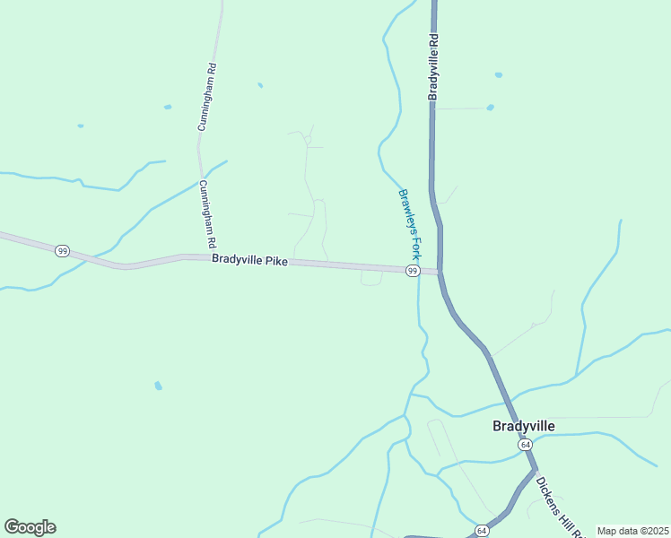 map of restaurants, bars, coffee shops, grocery stores, and more near 275 Bradyville Pike in Readyville