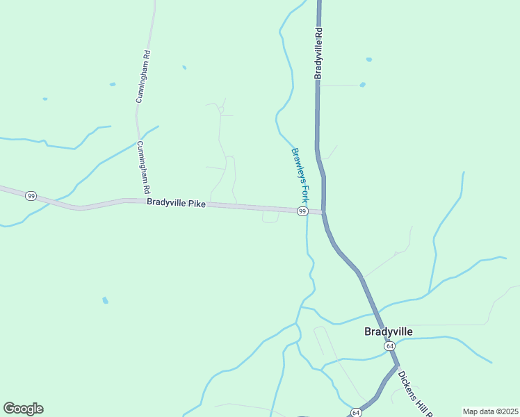 map of restaurants, bars, coffee shops, grocery stores, and more near 275 Bradyville Pike in Readyville
