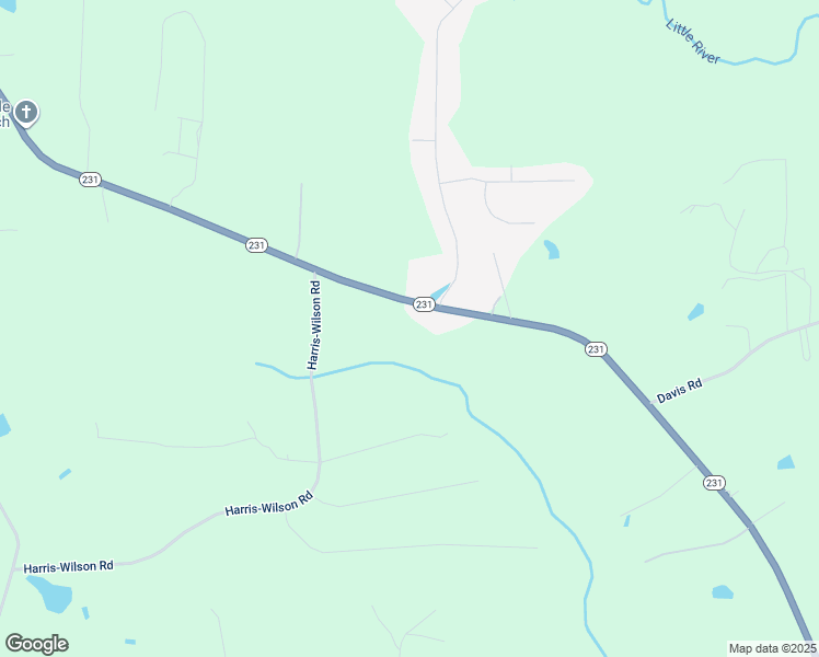 map of restaurants, bars, coffee shops, grocery stores, and more near 2576 North Carolina 231 in Wendell