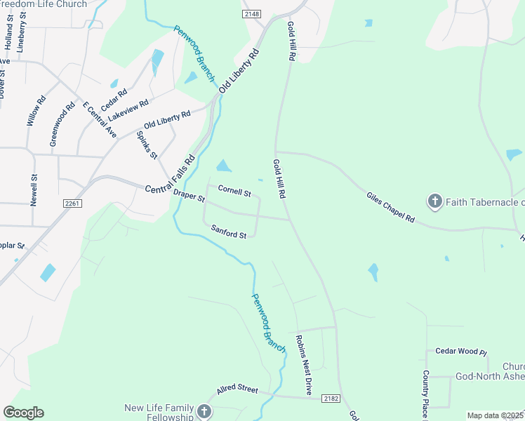 map of restaurants, bars, coffee shops, grocery stores, and more near 1116 Cornell Street in Asheboro