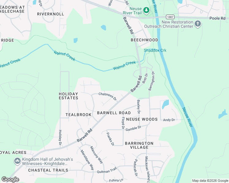 map of restaurants, bars, coffee shops, grocery stores, and more near 2604 West Talbot Court in Raleigh
