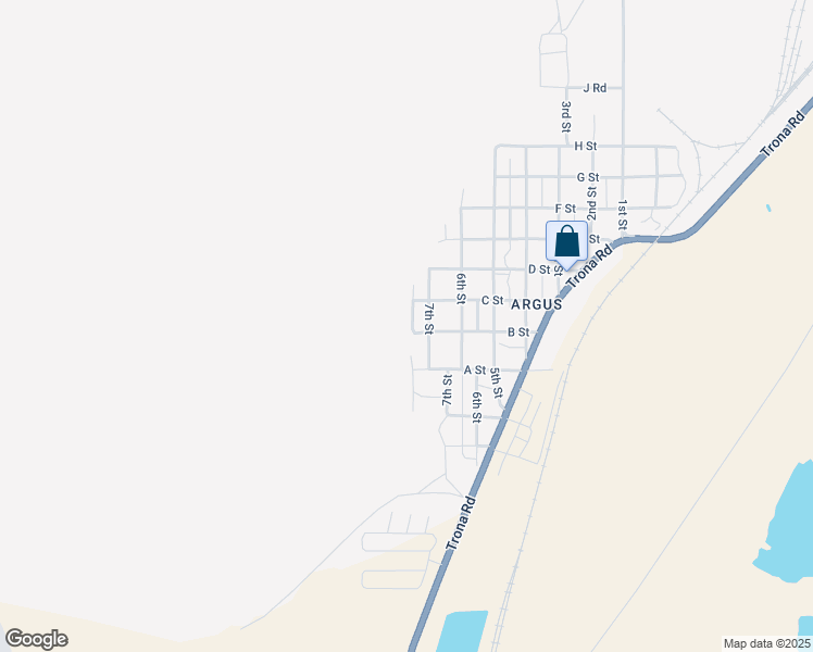 map of restaurants, bars, coffee shops, grocery stores, and more near 12164 B Street in Trona