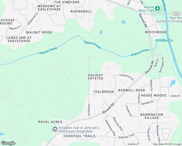 map of restaurants, bars, coffee shops, grocery stores, and more near 2404 National Avenue in Raleigh