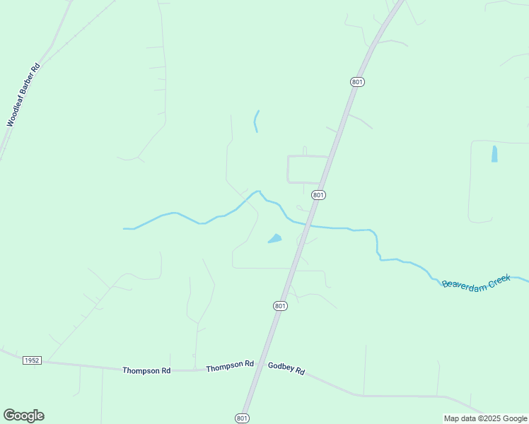 map of restaurants, bars, coffee shops, grocery stores, and more near Virginia Drive in Woodleaf