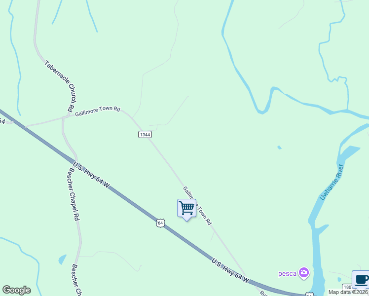 map of restaurants, bars, coffee shops, grocery stores, and more near 5778 Gallimore Town Road in Trinity