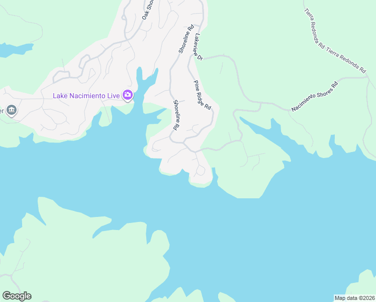 map of restaurants, bars, coffee shops, grocery stores, and more near 2604 Shoreline Road in Bradley