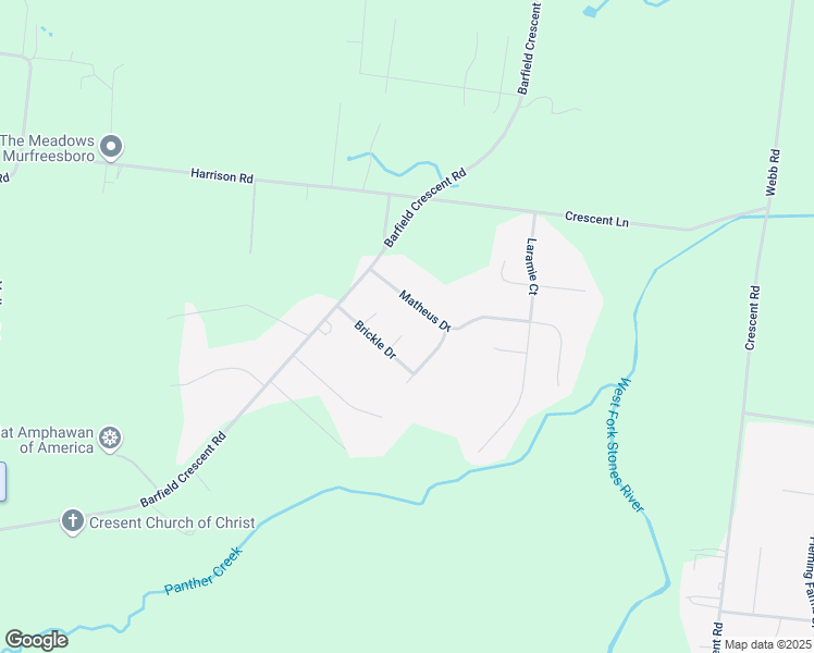 map of restaurants, bars, coffee shops, grocery stores, and more near 213 Nashua Court in Murfreesboro