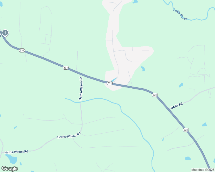map of restaurants, bars, coffee shops, grocery stores, and more near 2576 North Carolina 231 in Wendell