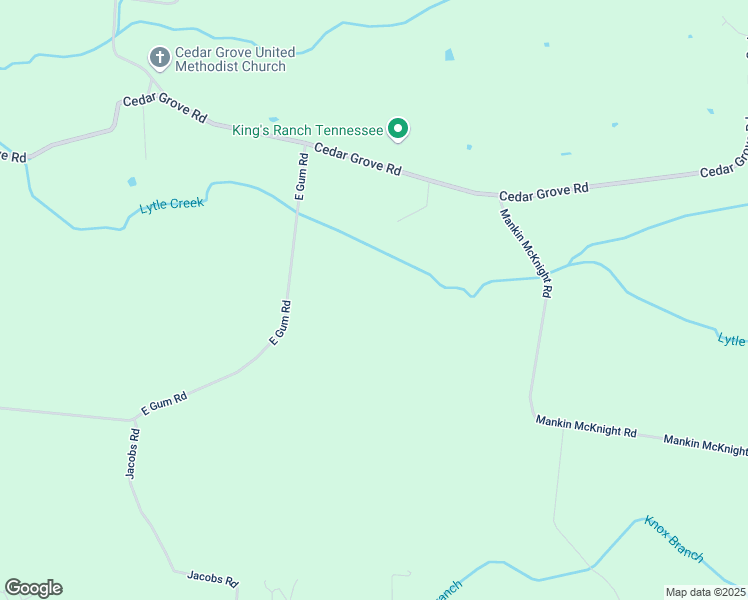 map of restaurants, bars, coffee shops, grocery stores, and more near 9230 East Gum Road in Murfreesboro