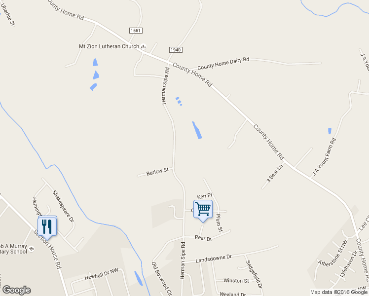 map of restaurants, bars, coffee shops, grocery stores, and more near 4114 Herman Sipe Rd in Conover