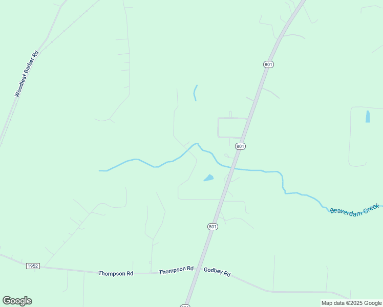 map of restaurants, bars, coffee shops, grocery stores, and more near Virginia Drive in Woodleaf