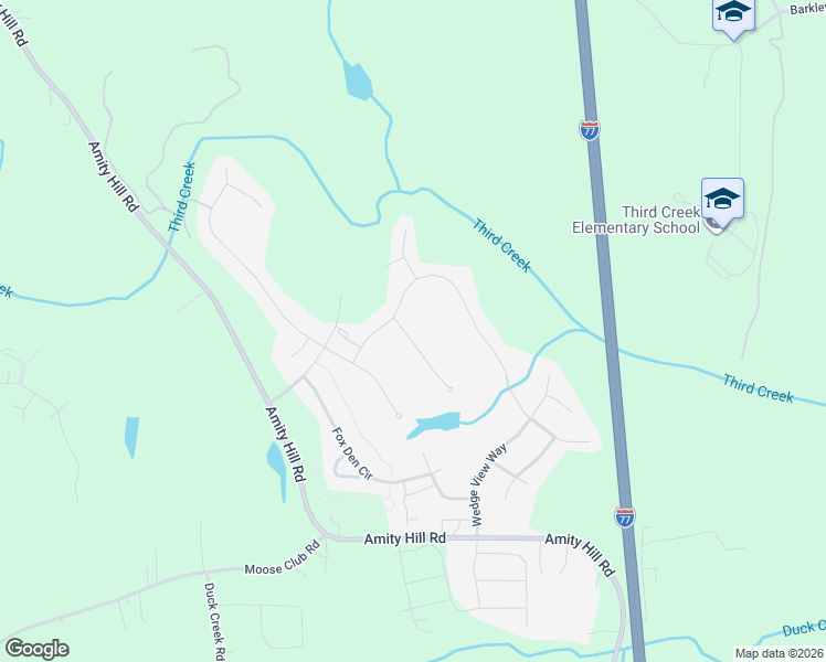 map of restaurants, bars, coffee shops, grocery stores, and more near 111 Jana Drive in Statesville