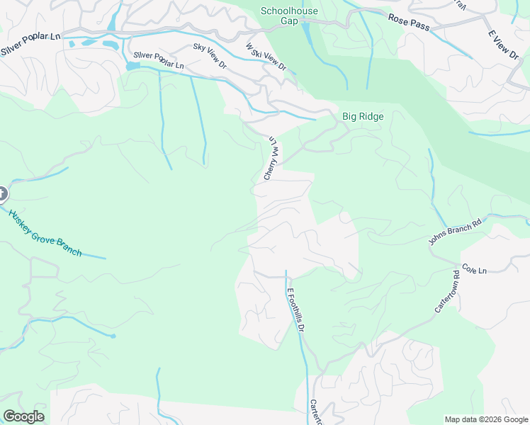map of restaurants, bars, coffee shops, grocery stores, and more near Villa Overlook Way in Gatlinburg