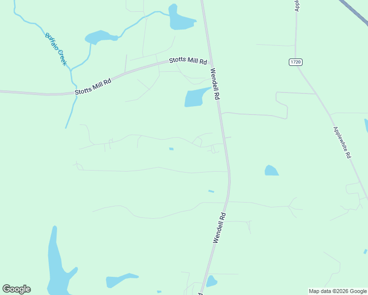 map of restaurants, bars, coffee shops, grocery stores, and more near 117 David Road in Wendell