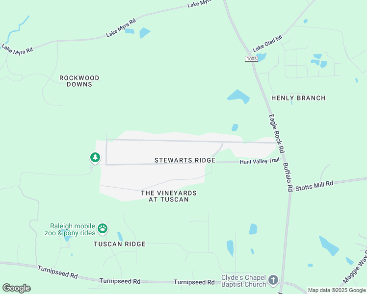 map of restaurants, bars, coffee shops, grocery stores, and more near 7264 Shawan Road in Wendell