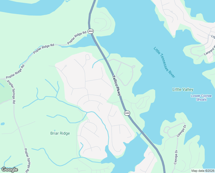 map of restaurants, bars, coffee shops, grocery stores, and more near 104 Skiatook Trce in Loudon