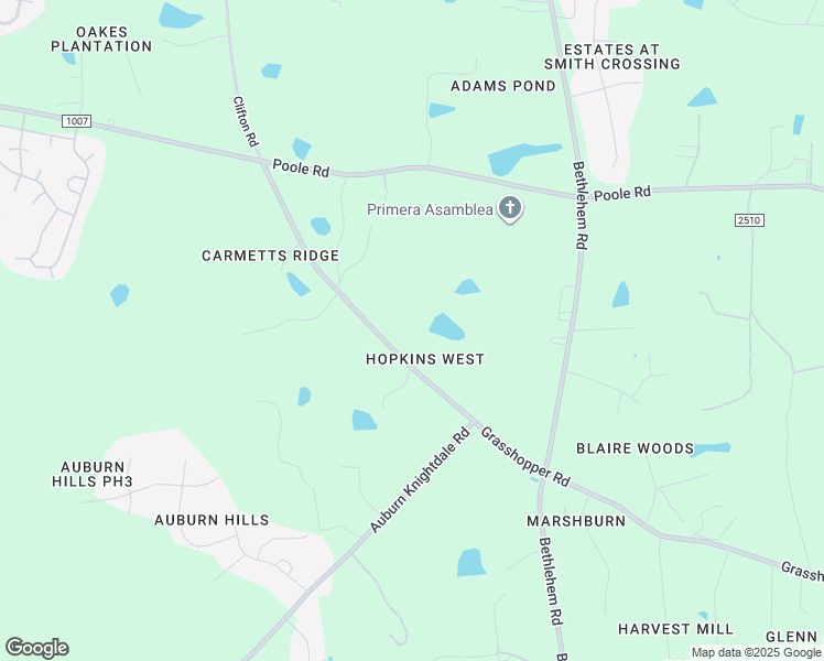 map of restaurants, bars, coffee shops, grocery stores, and more near 5129 Grasshopper Road in Raleigh