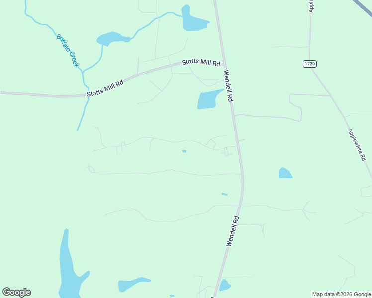 map of restaurants, bars, coffee shops, grocery stores, and more near 117 David Road in Wendell