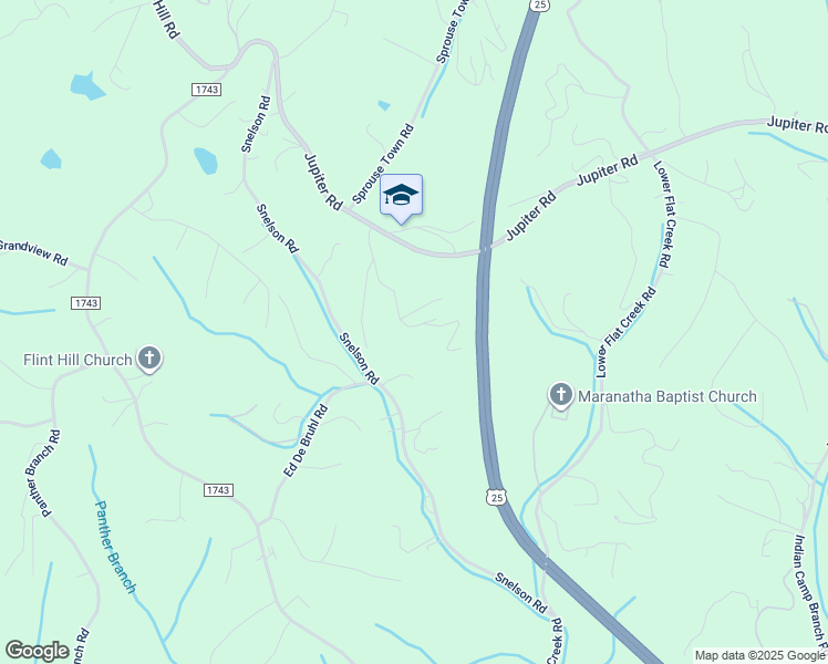 map of restaurants, bars, coffee shops, grocery stores, and more near 99 Clayton Drive in Weaverville