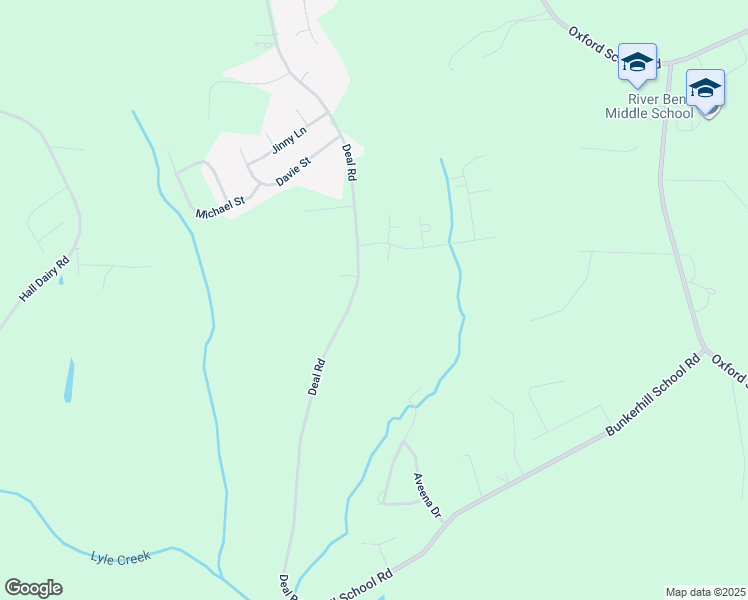 map of restaurants, bars, coffee shops, grocery stores, and more near 4060 Deal Road in Claremont