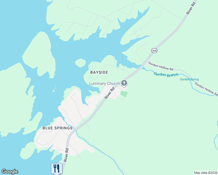 map of restaurants, bars, coffee shops, grocery stores, and more near 3450 River Road in Ten Mile