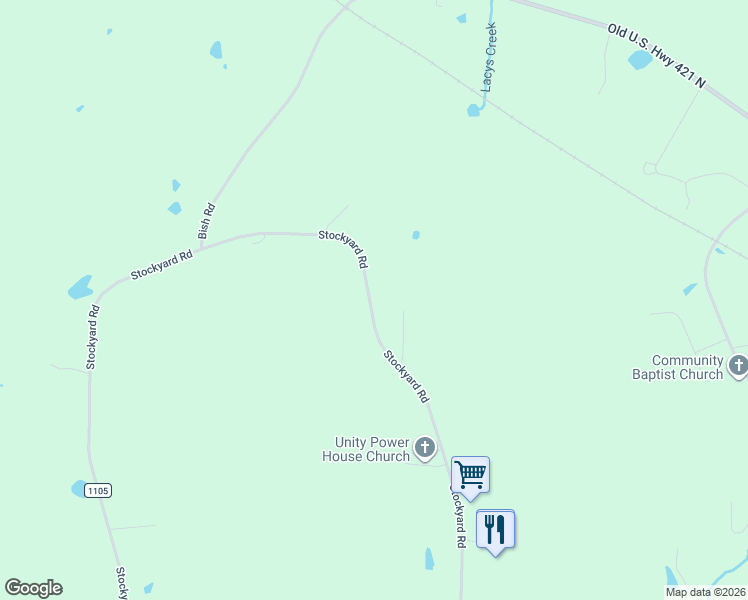 map of restaurants, bars, coffee shops, grocery stores, and more near 400-1034 Stockyard Road in Staley