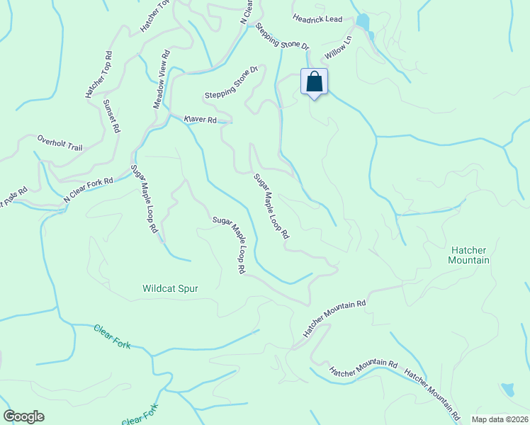 map of restaurants, bars, coffee shops, grocery stores, and more near 3315 Sugar Maple Loop Road in Pigeon Forge
