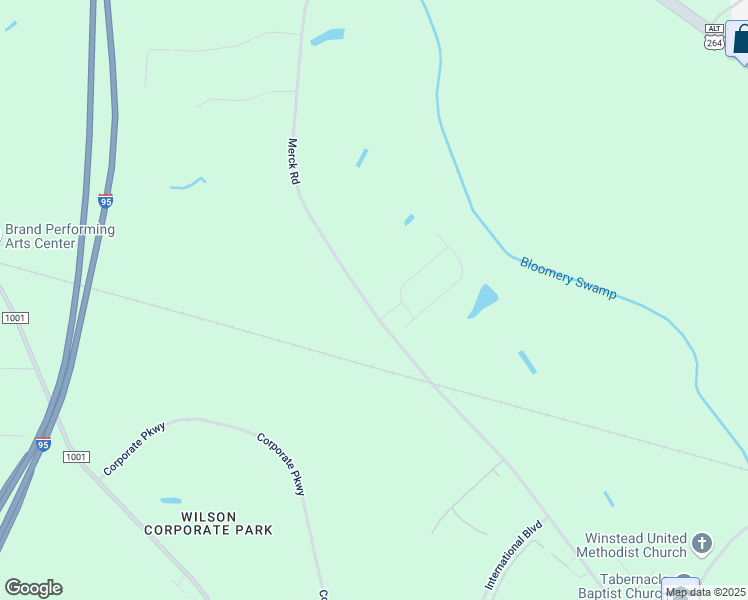 map of restaurants, bars, coffee shops, grocery stores, and more near 4472 Merck Road in Wilson