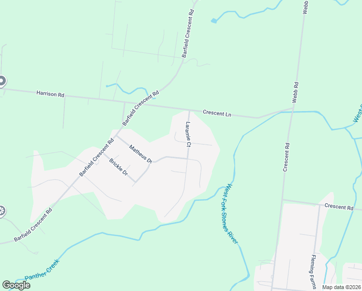 map of restaurants, bars, coffee shops, grocery stores, and more near 1105 Clay Court in Murfreesboro