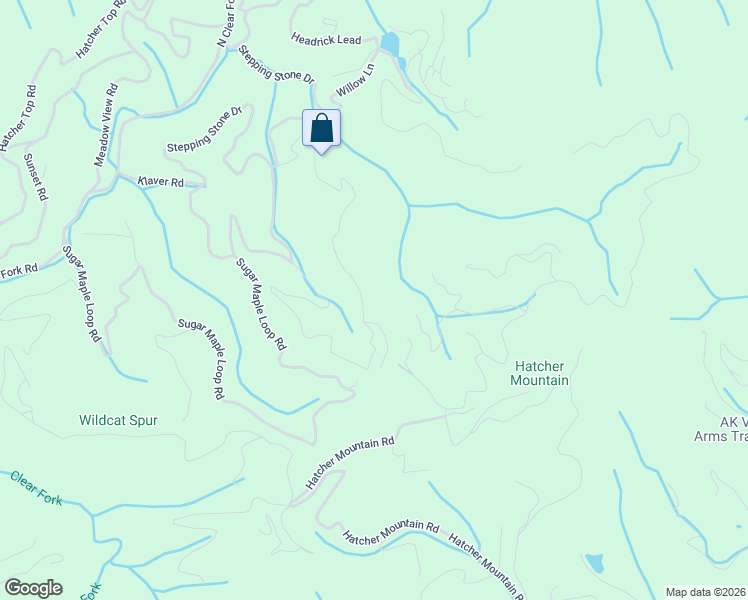 map of restaurants, bars, coffee shops, grocery stores, and more near 3208 Emerald Springs Loop in Pigeon Forge