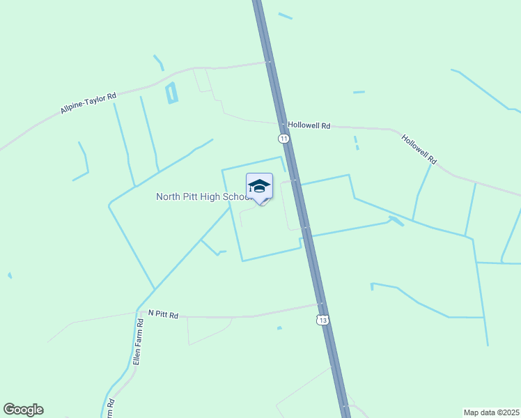 map of restaurants, bars, coffee shops, grocery stores, and more near 5659 North Carolina 11 in Bethel