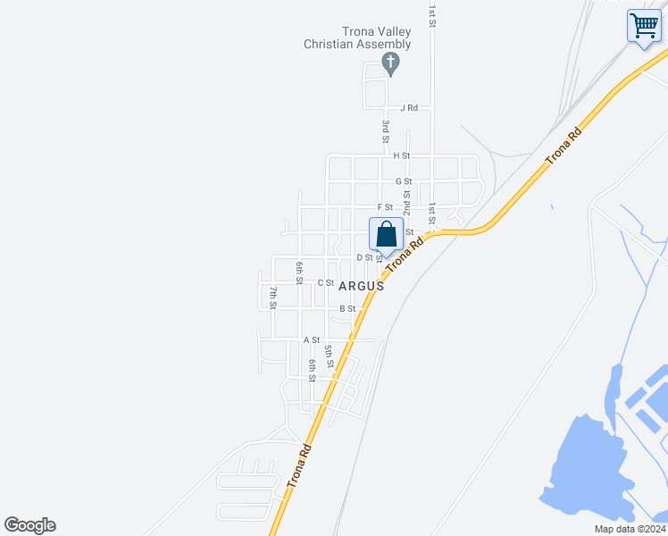 map of restaurants, bars, coffee shops, grocery stores, and more near 82255 5th Street in Searles Valley