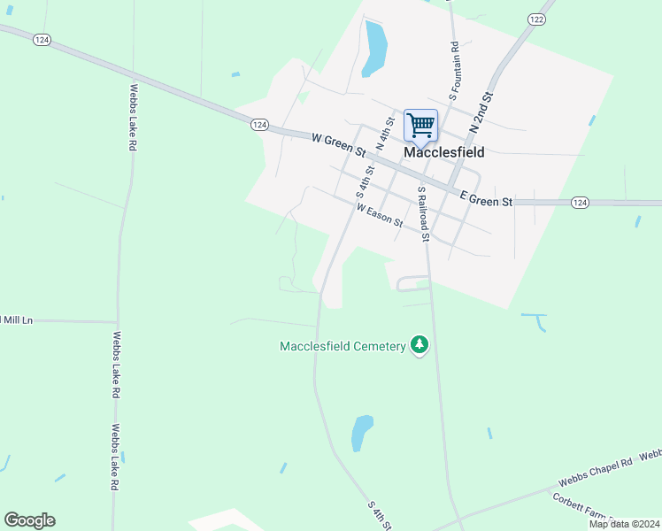map of restaurants, bars, coffee shops, grocery stores, and more near 547 South 4th Street in Macclesfield