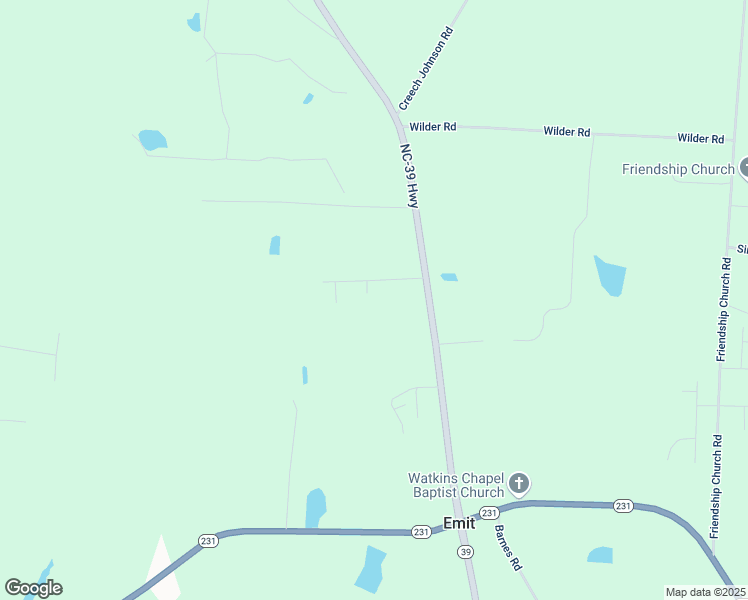 map of restaurants, bars, coffee shops, grocery stores, and more near 39 East Arbor Cove Court in Zebulon