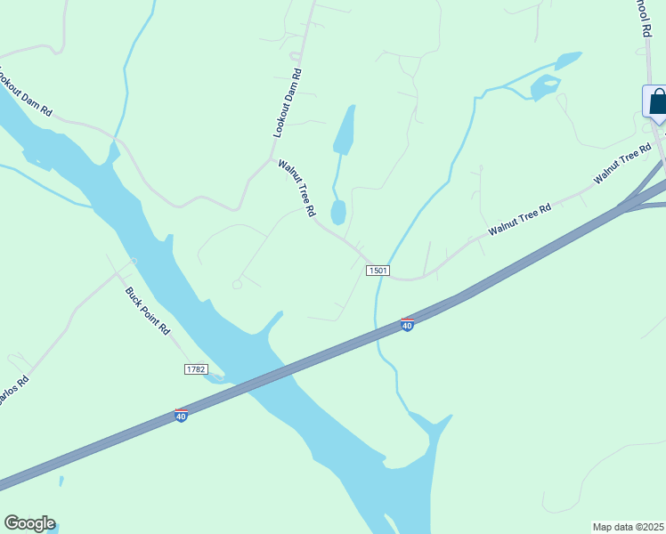 map of restaurants, bars, coffee shops, grocery stores, and more near 343 Walnut Tree Road in Statesville